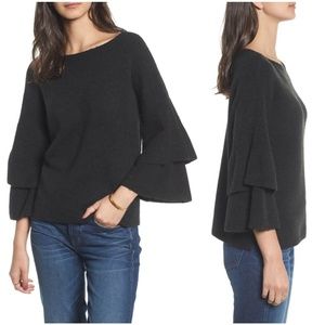 Madewell Tier-Sleeve Pullover Sweater
